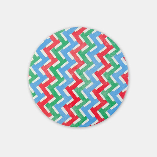 茄芷杯墊-梯形（漁師網バッグ柄コースター）